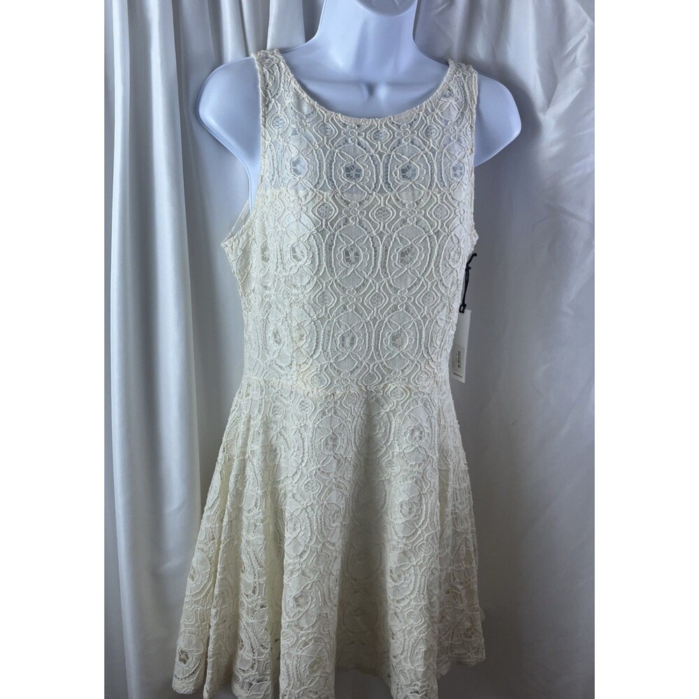 BB Dakota Women’s Penley Ivory Lace A-line Fit & Flare Size 10 Formal Cocktail